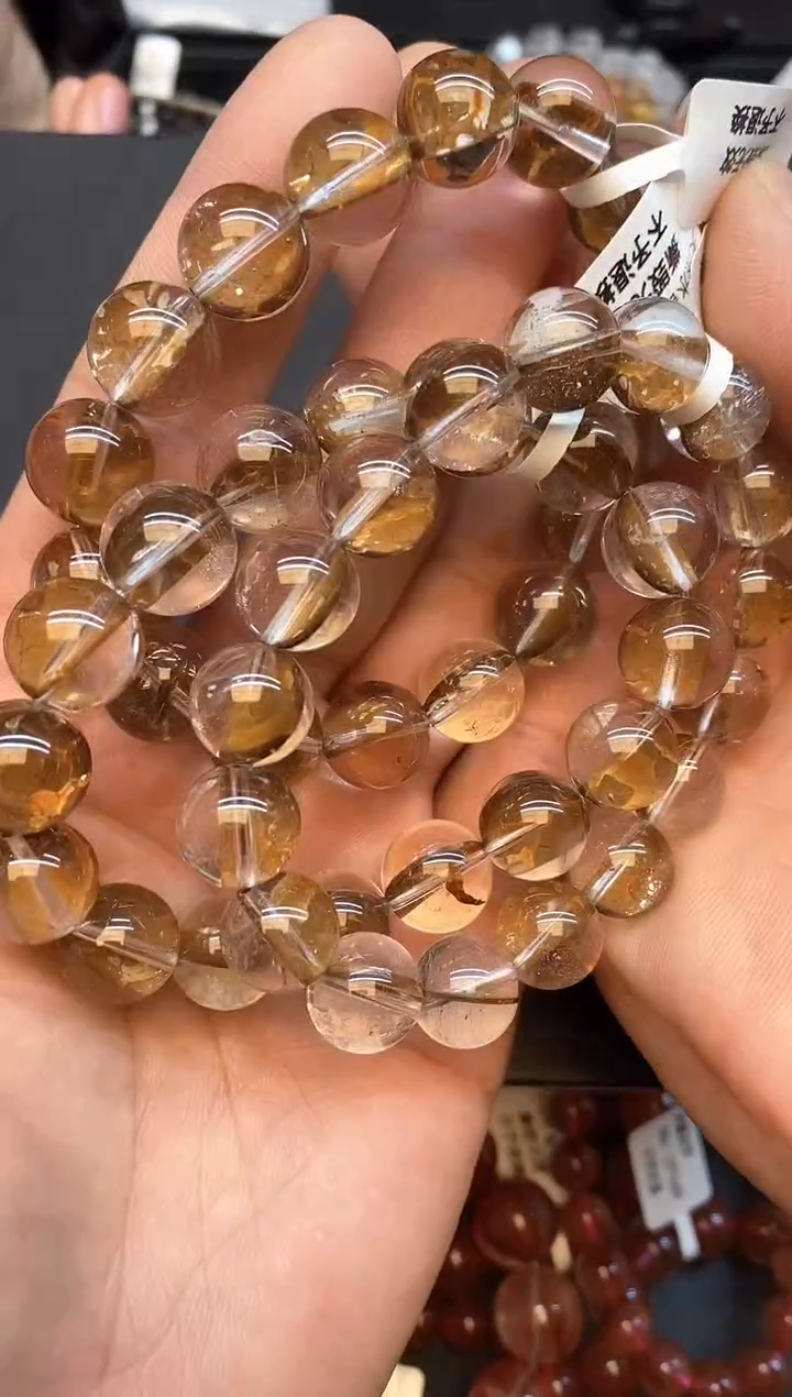 【闪购商品】水晶手链未镶嵌b54 骸骨闪灵12mm+ 多样性发其一