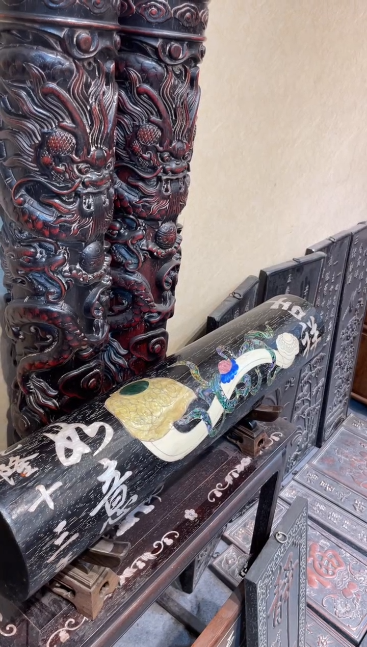 木L****n珍藏老货...紫檀...横财摆件