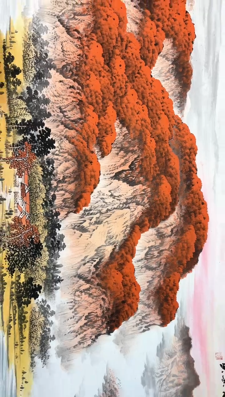 【闪购商品】国画周建真老师亲笔绘画作品30-75