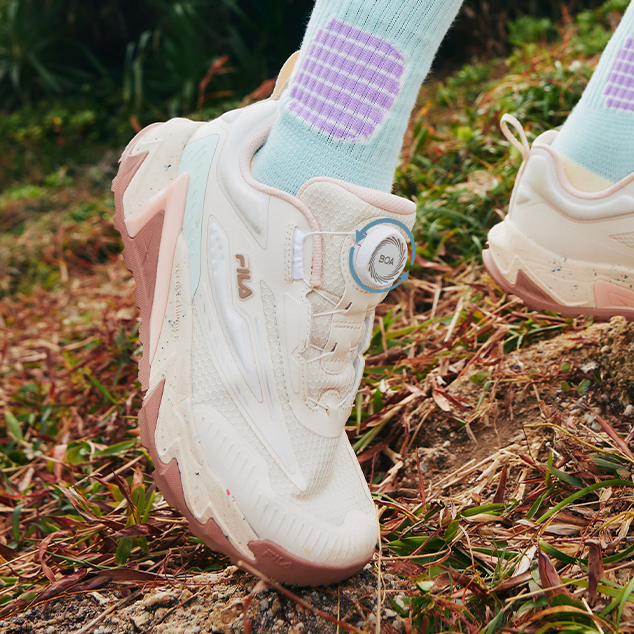 【斐乐儿童灵豹3】2025年夏季中大童复古儿童户外运动鞋K15B512501 