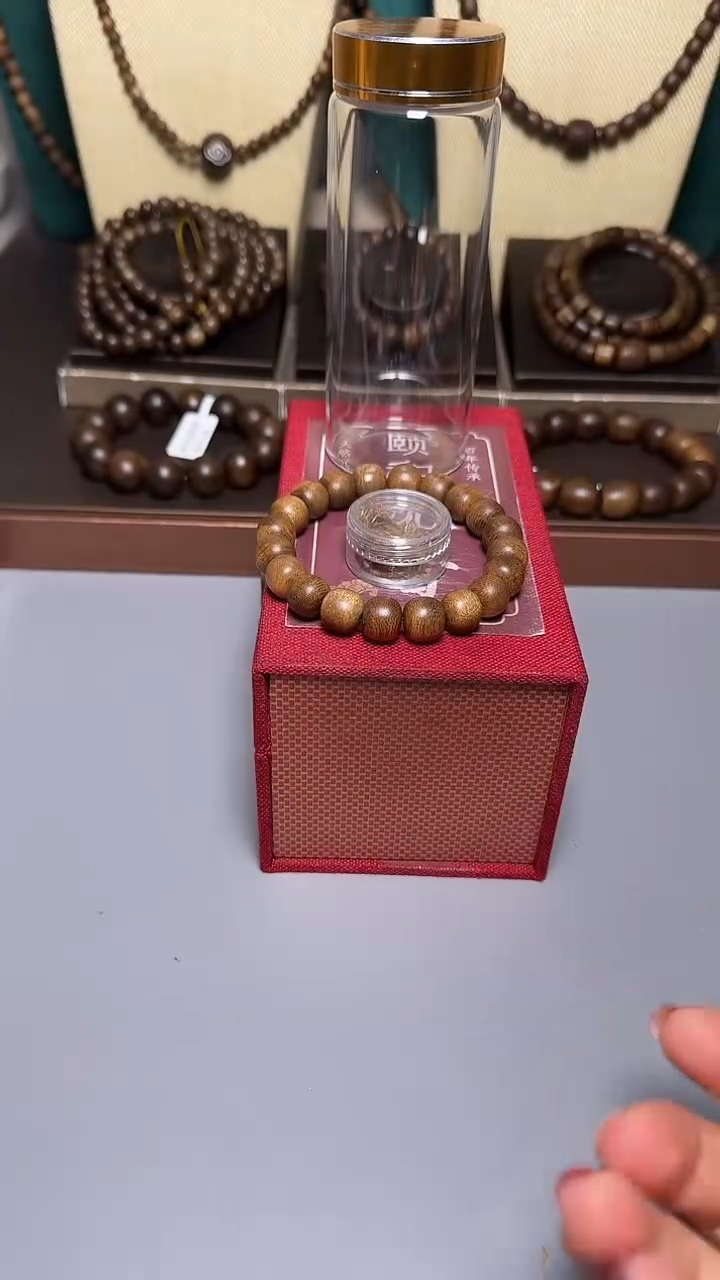 沉香芽庄白棋1.0玉化老型珠