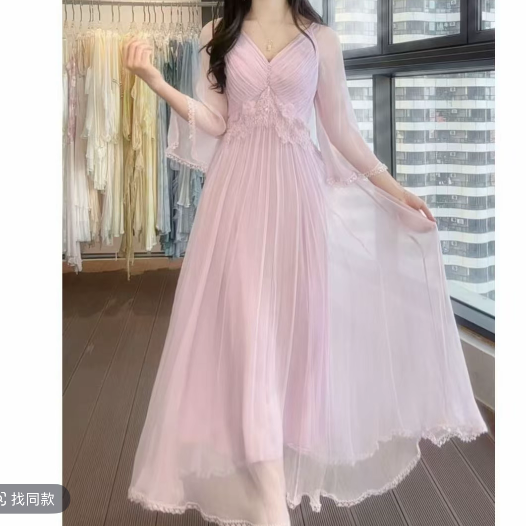 【2025-禾枫】高定重磅100桑蚕丝连衣裙HFQY25027