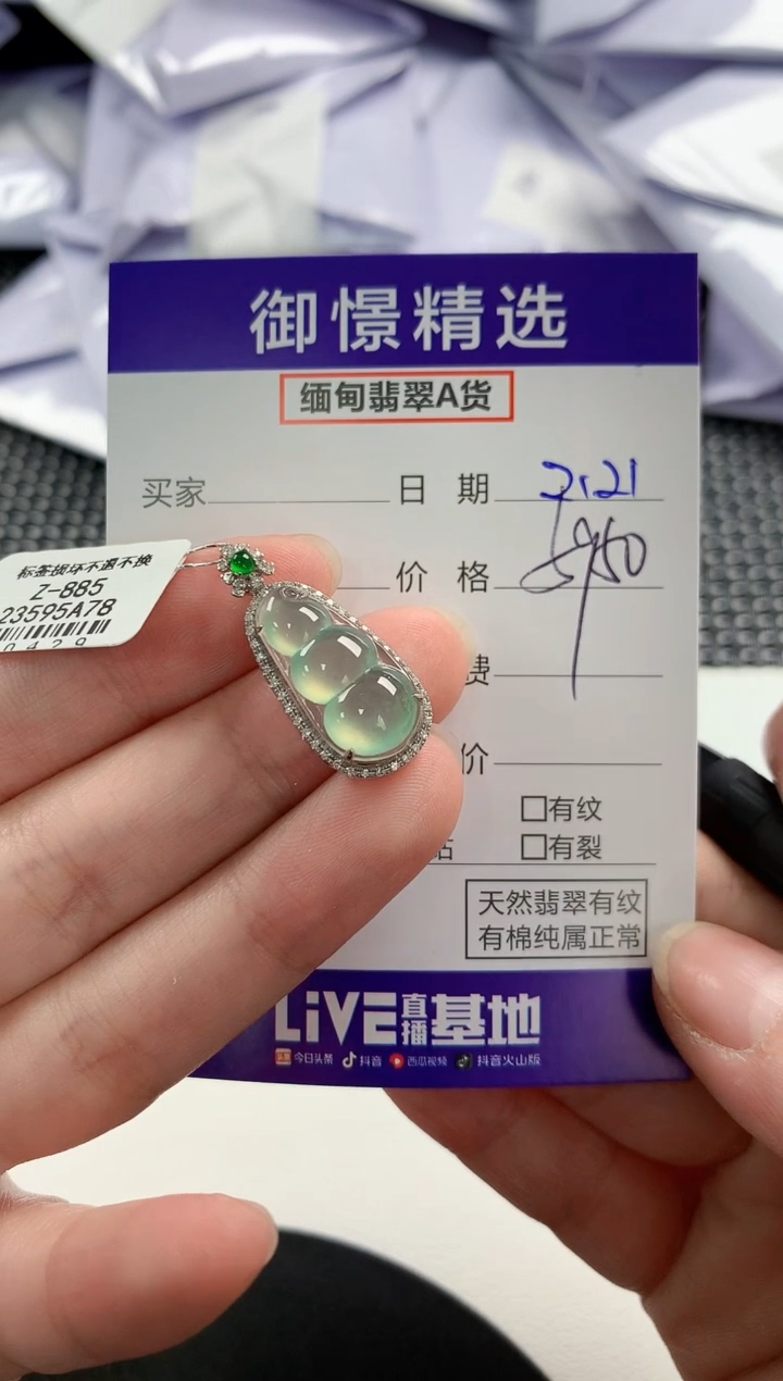 【闪购商品】翡翠颈饰18K金镶嵌33        