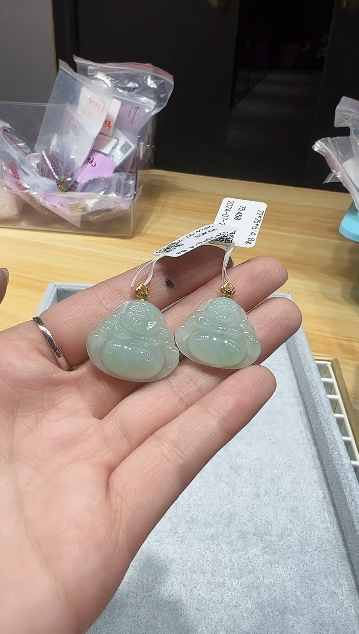 【闪购商品】翡翠颈饰18K金镶嵌GS5359翡翠吊坠
