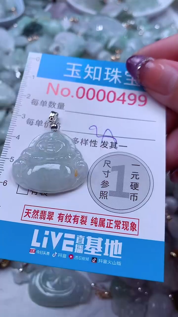 翡翠未镶嵌吊坠(不含链)499