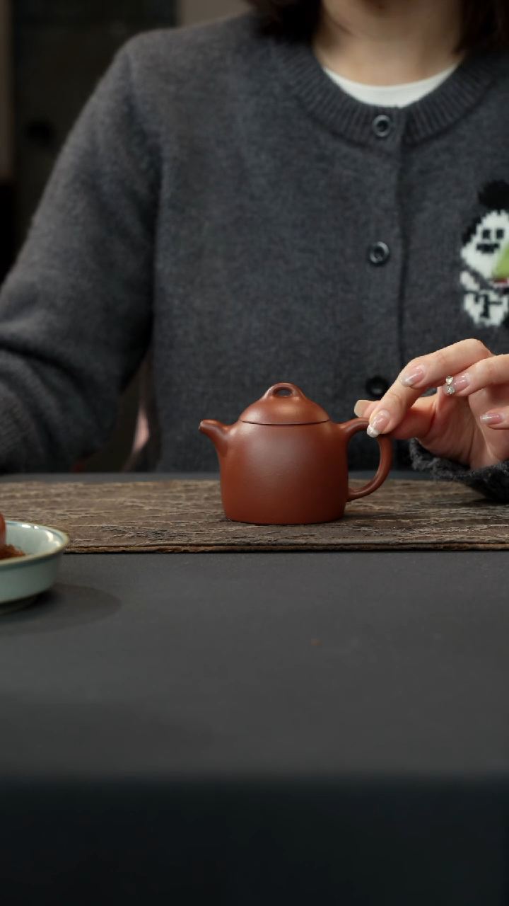 【闪购商品】紫砂茶壶150cc秦权壶清水泥