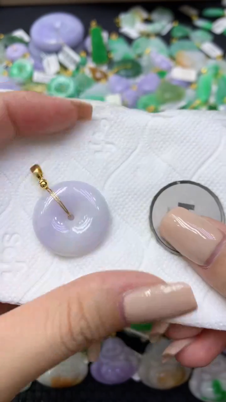 颈饰未镶嵌翡翠天然缅甸翡翠A货