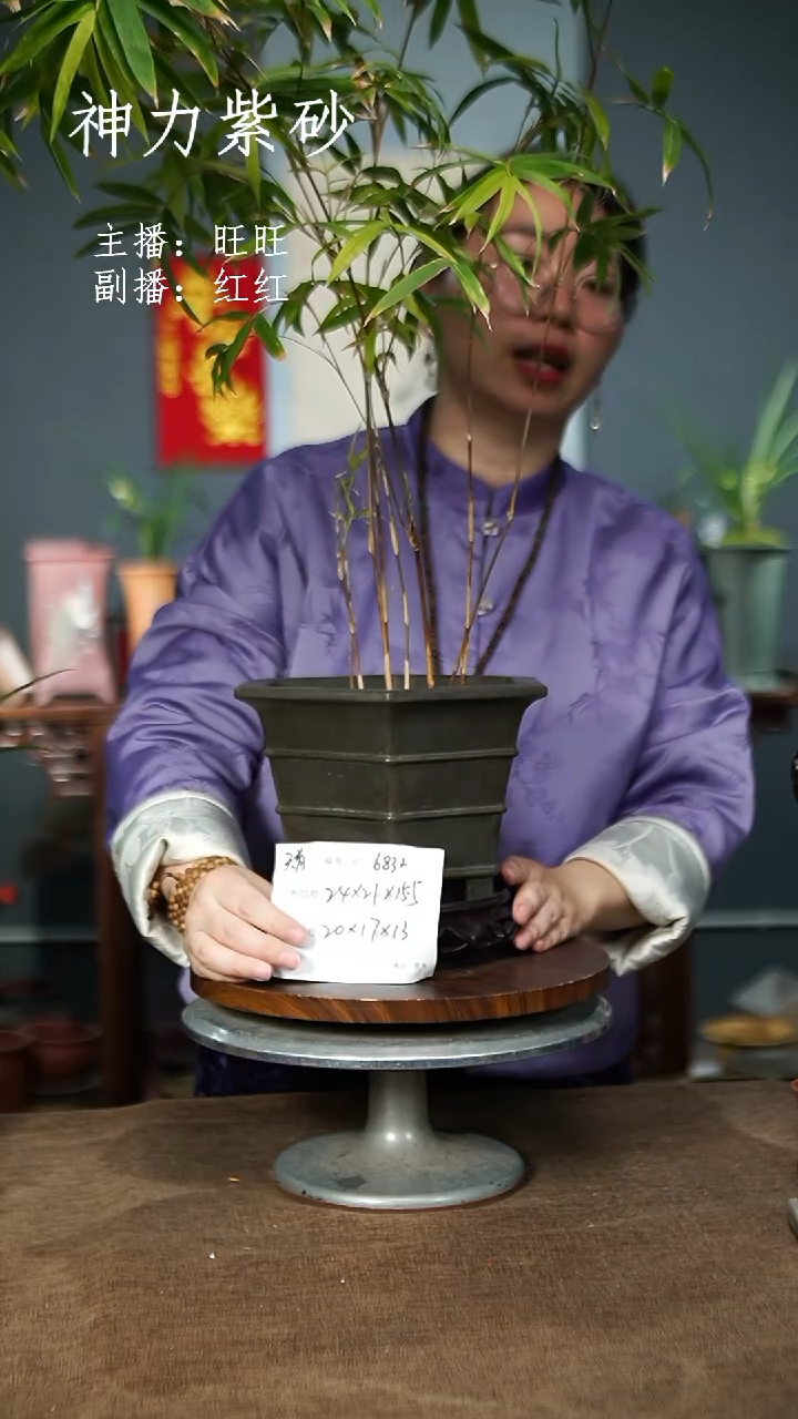 【闪购商品】紫砂花盆6832+S紫砂花盆