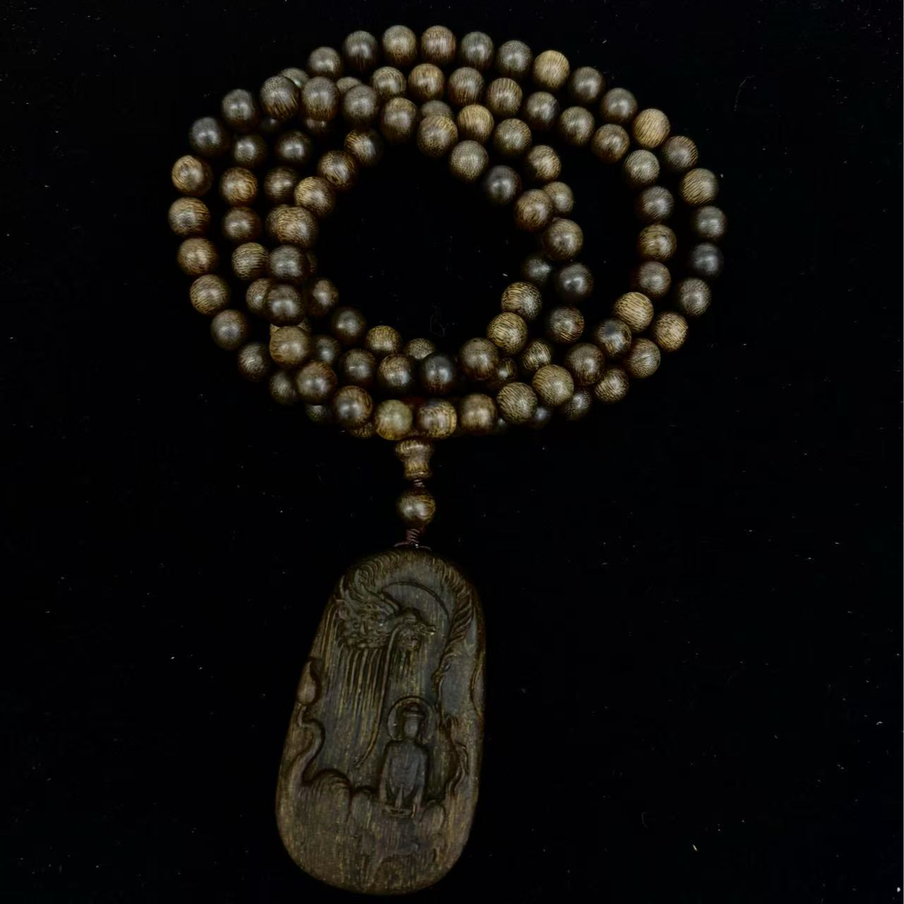 C37沉香【越南芽庄黑奇树心沉水吊牌】8.5mm-收藏级—NJ5880210444-2