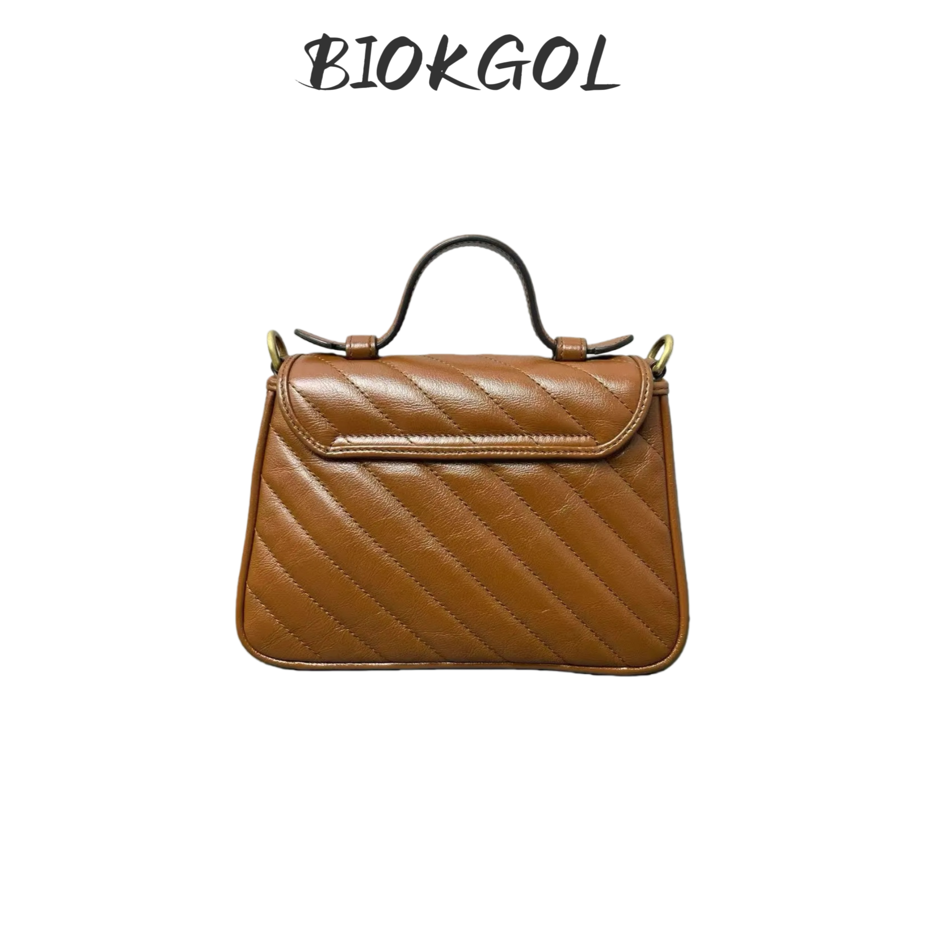 BIOKGOL/百顾 原皮 Conceria原厂头层牛皮 全黄铜五金 M蒙 9274