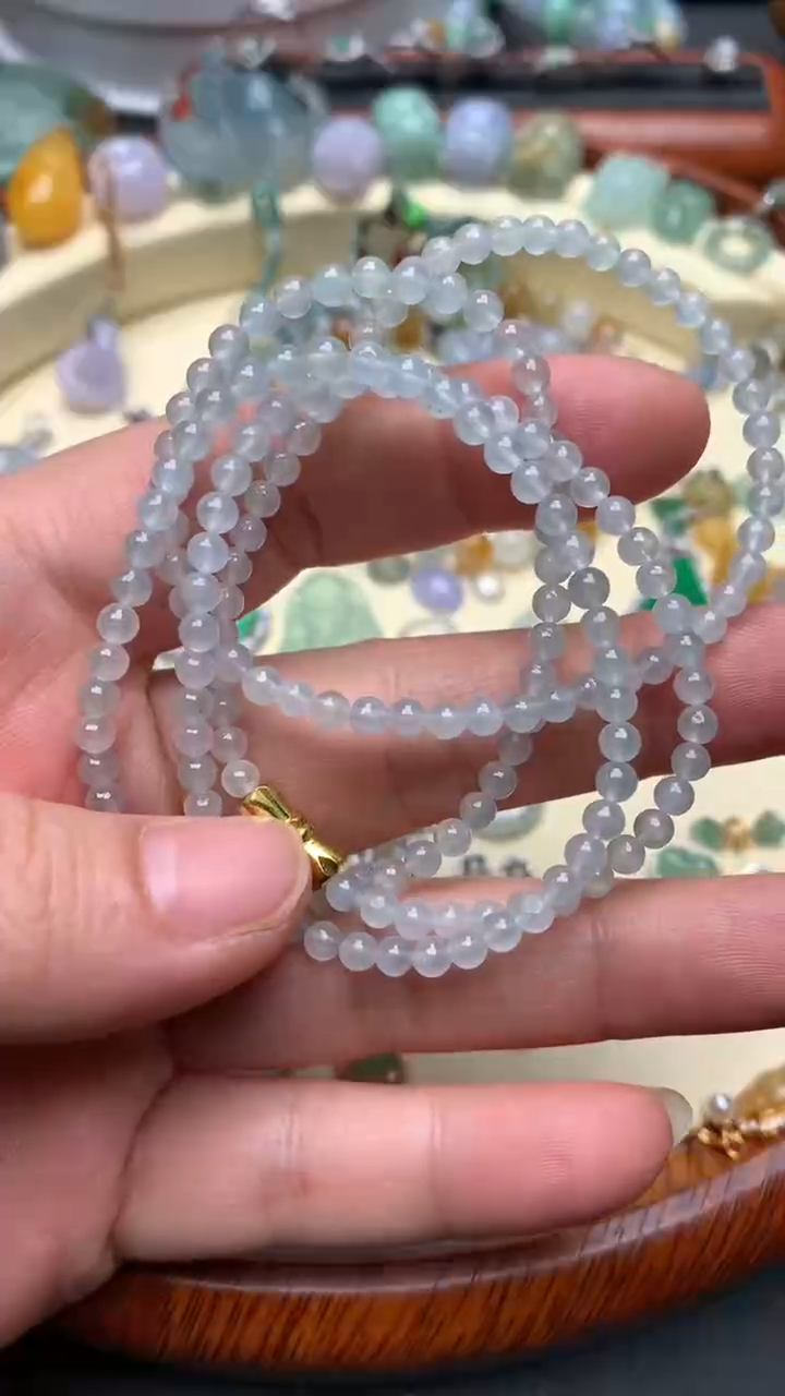 【闪购商品】翡翠手串未镶嵌翡翠珠串长串