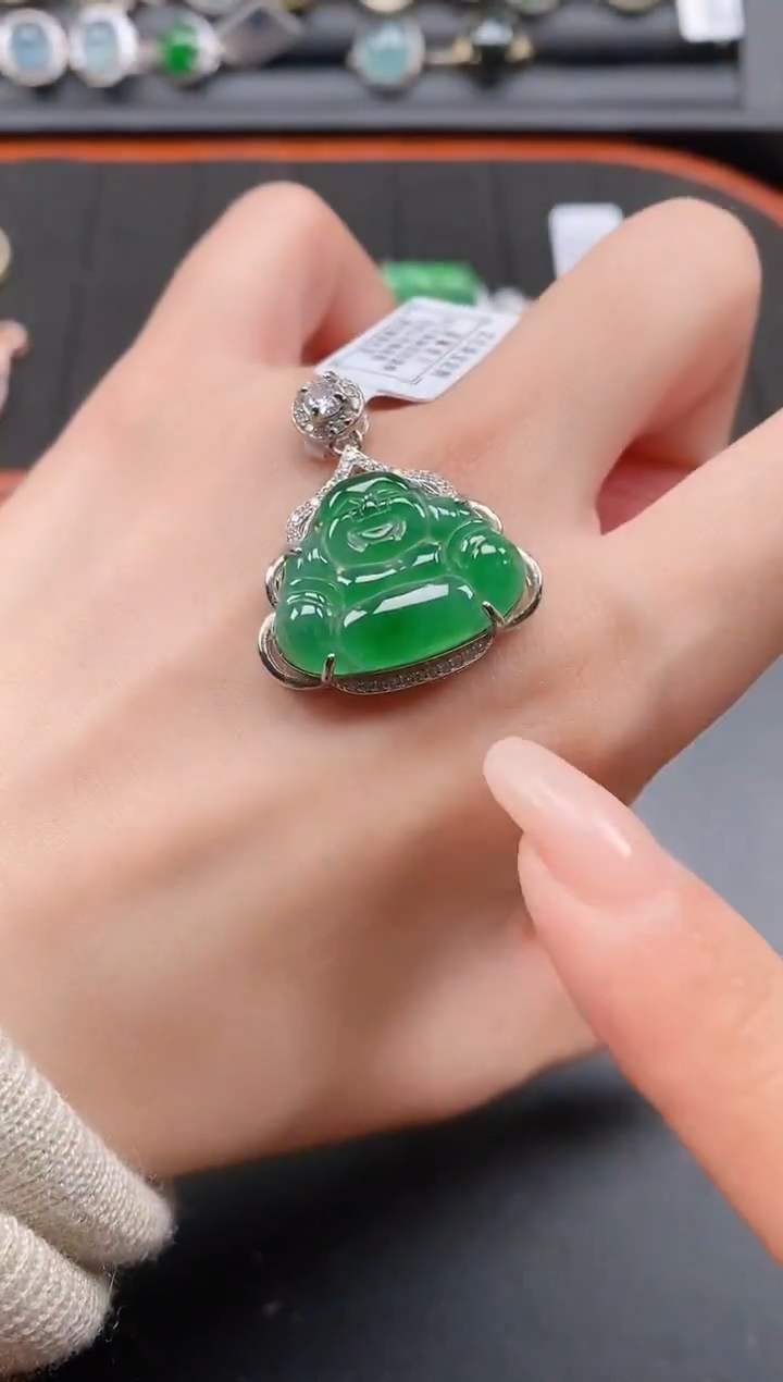 银S925镶嵌戒指翡翠11