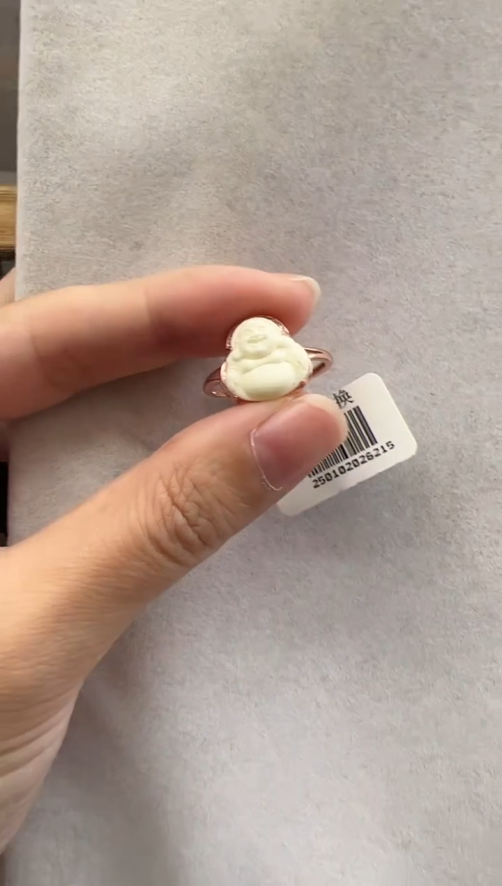 【闪购商品】琥珀裸石银S925镶嵌10114104-戒指