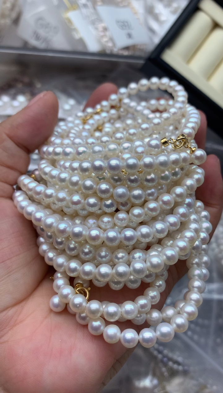 未镶嵌手链淡水珍珠多样性发其一，非无暇