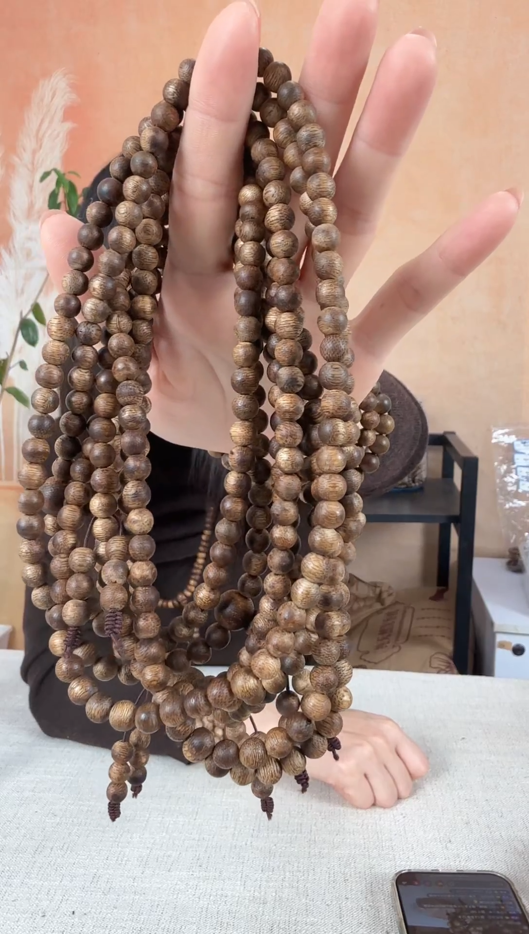 沉香沉香碎屑048沉香圆珠多圈卡6/9克多样性发其一