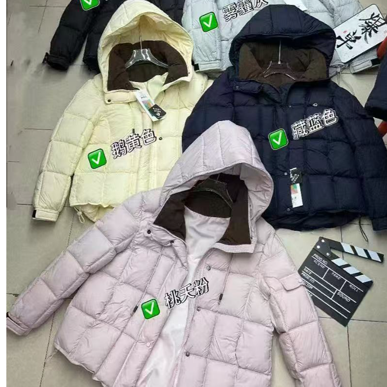 新款连帽加厚棉衣过冬女款棉服（衣长65左右）1383