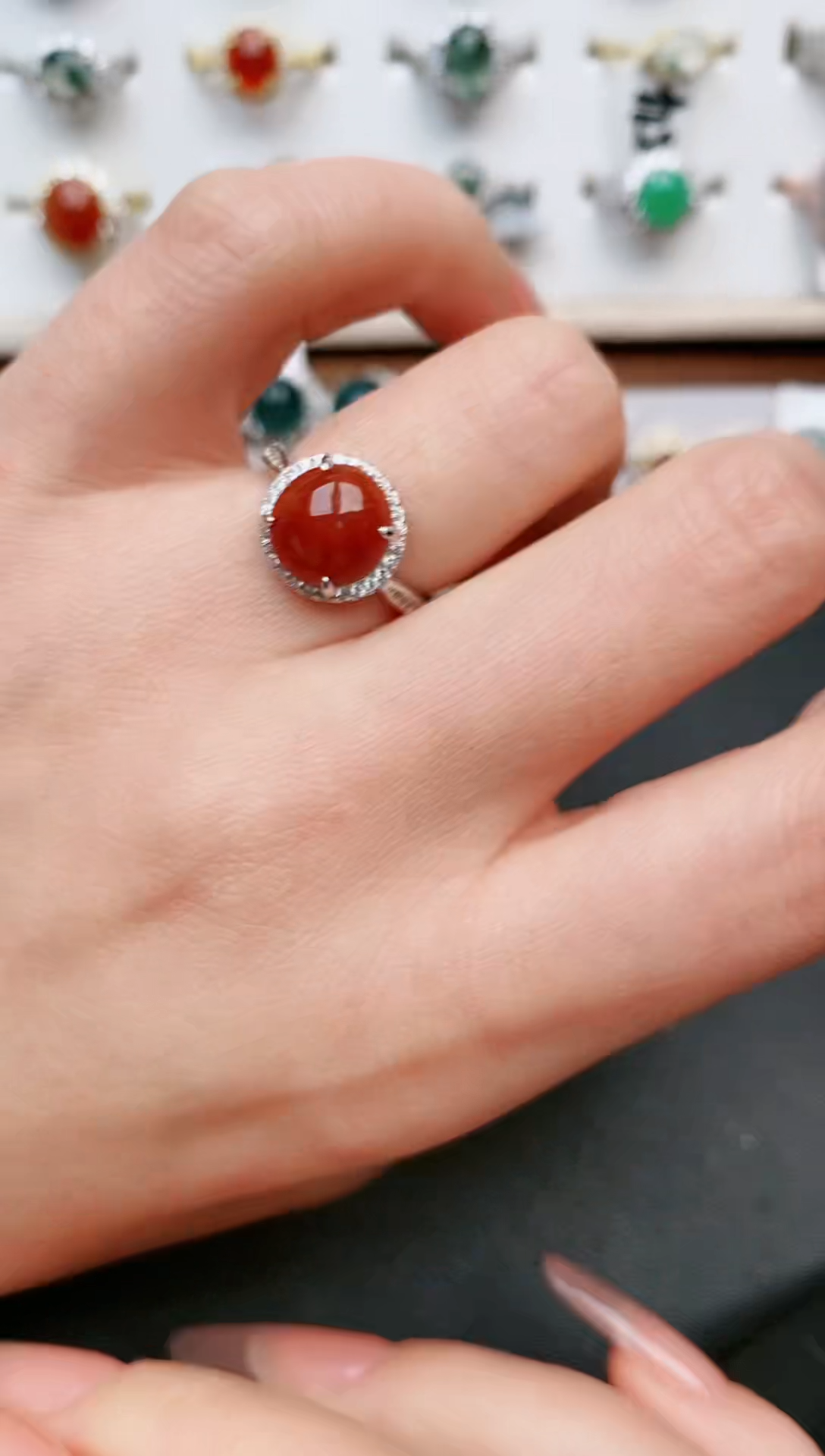 【闪购商品】翡翠戒指银S925镶嵌.....