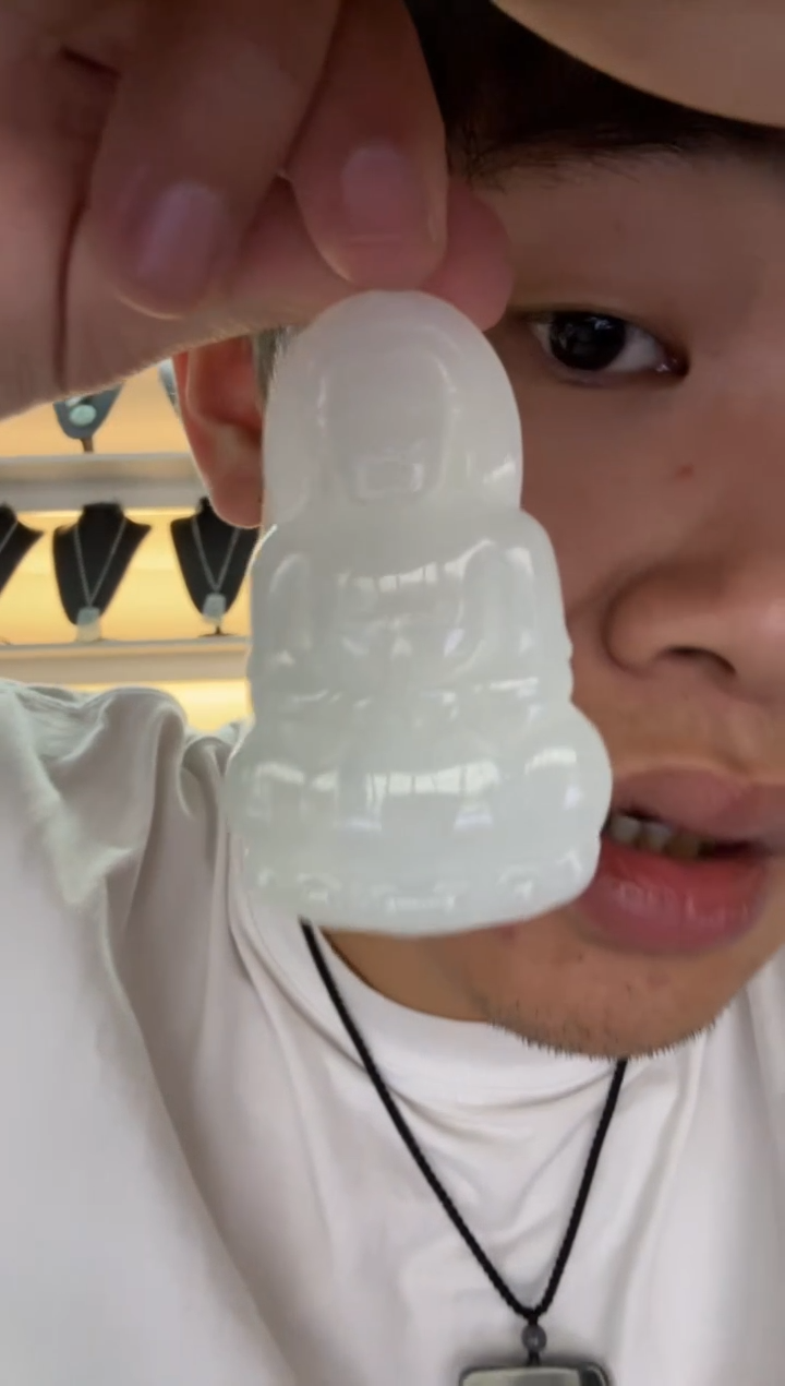 【闪购商品】翡翠颈饰未镶嵌天然翡翠A货孤品一件