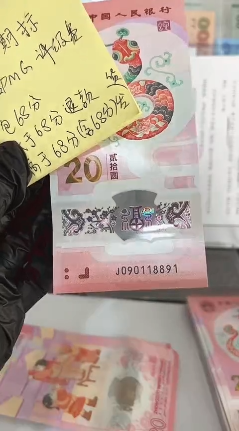 【闪购商品】塑料蛇钞包68分单张号码090118891