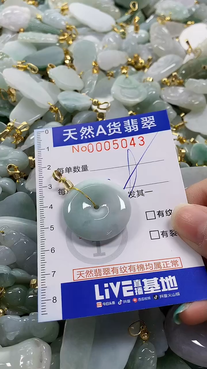 颈饰未镶嵌翡翠纯天然货翡翠