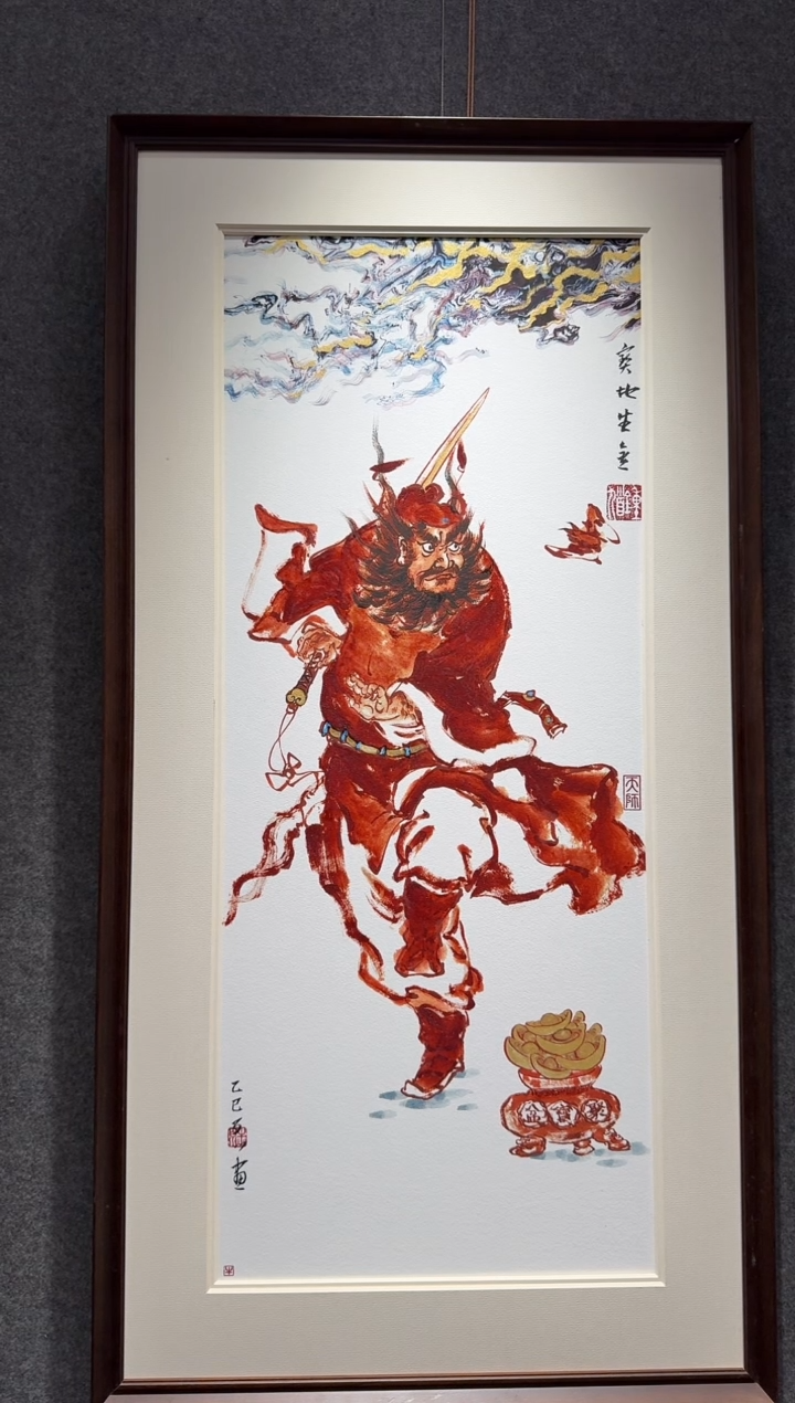 国画云**服牛百川老师手绘100*50现画一物一拍