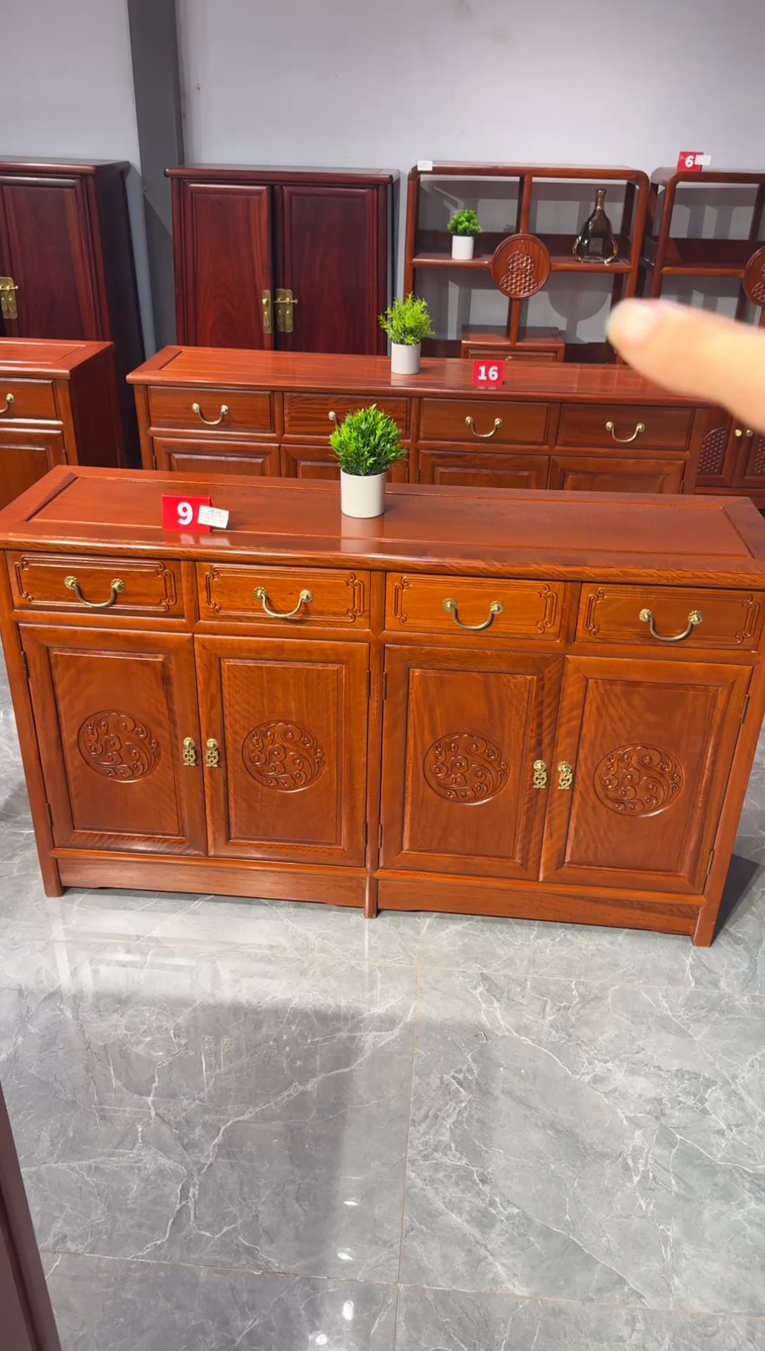 花梨木类端景台138餐边柜