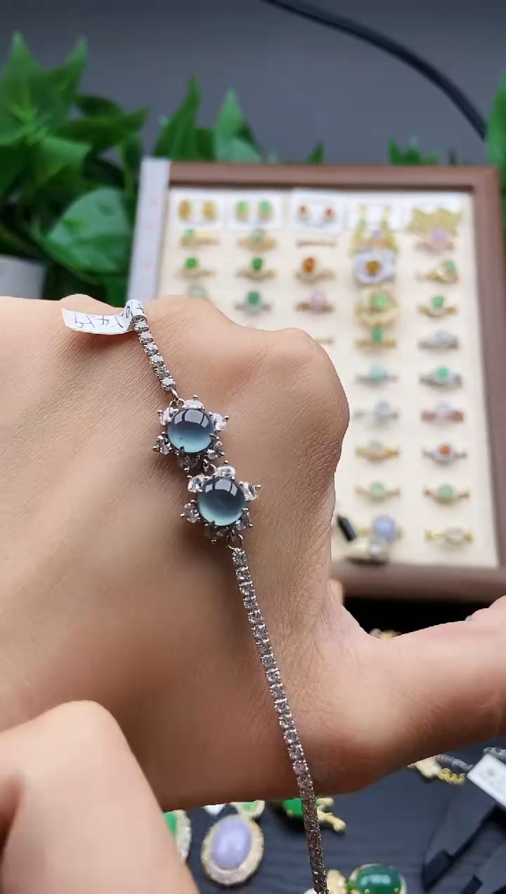 银S925镶嵌戒指翡翠12