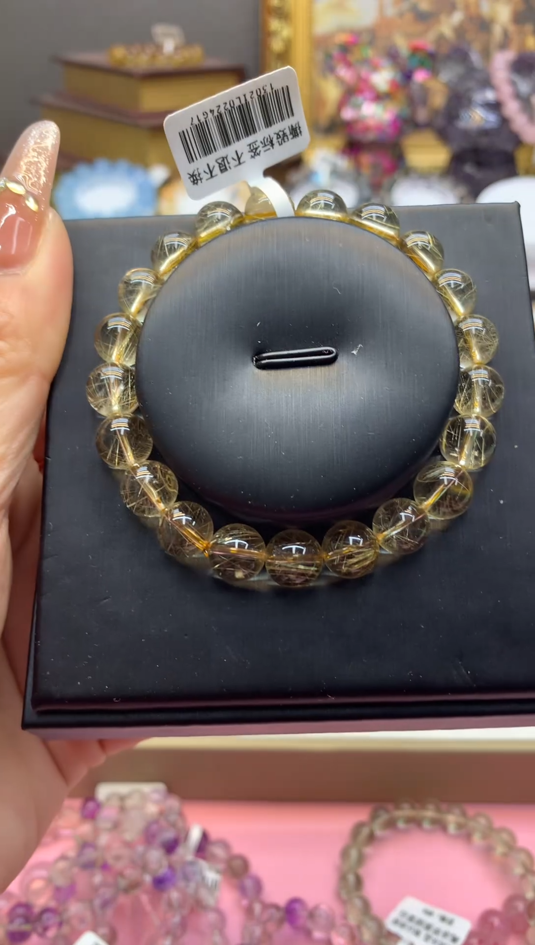 【闪购商品】水晶手串未镶嵌9+透体维纳斯金发晶