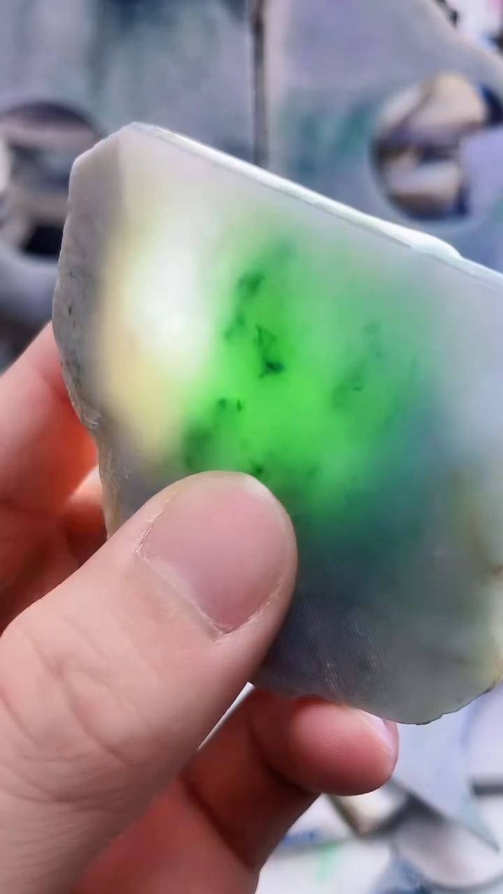 裸石翡翠天然A货翡翠板料