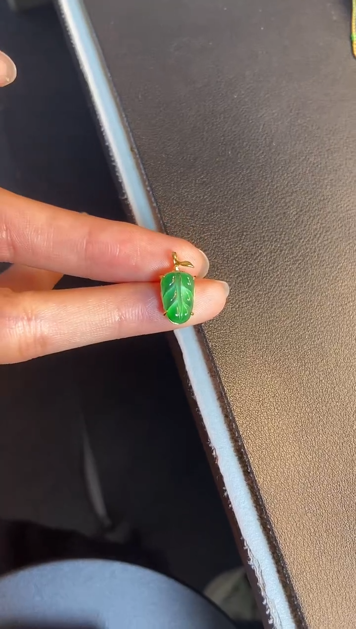 吊坠(不含链)银S925镶嵌翡翠1