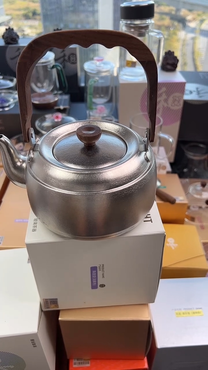 @@禾器晶彩纯钛提梁壶