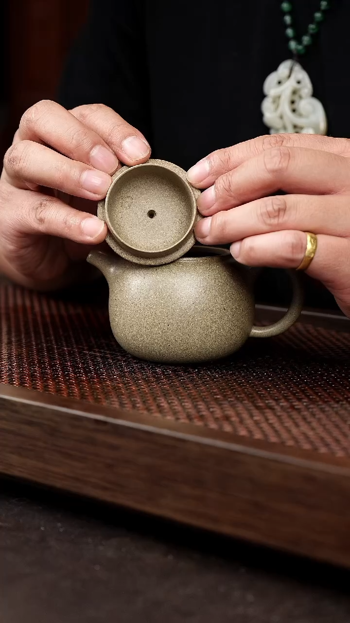 茶壶紫砂青段匏尊