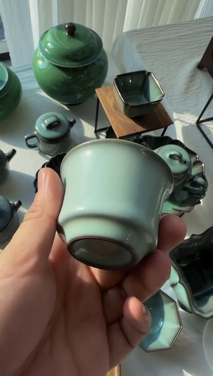 茶器茶周边月白汝瓷