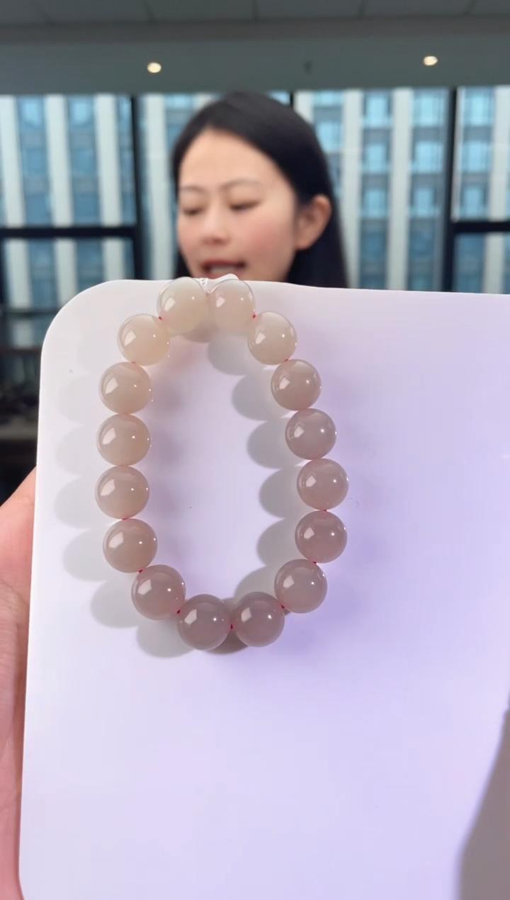 手串未镶嵌和田玉藕粉 手串