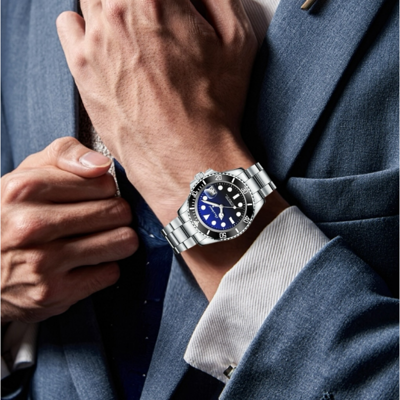 经典时尚全自动防水夜光男士腕表FX