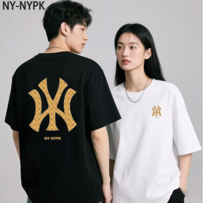 【万达专属】重磅T恤男女同款潮流百搭短袖-新款米字金标