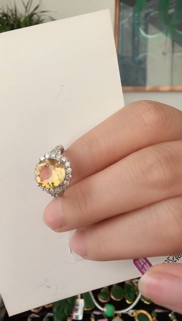 【闪购商品】水晶w银S925镶嵌精美戒指