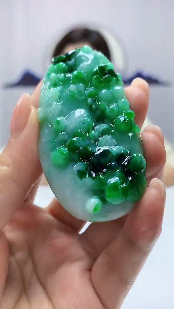 【闪购商品】定制翡翠未镶嵌4829ms-毛货挂件242