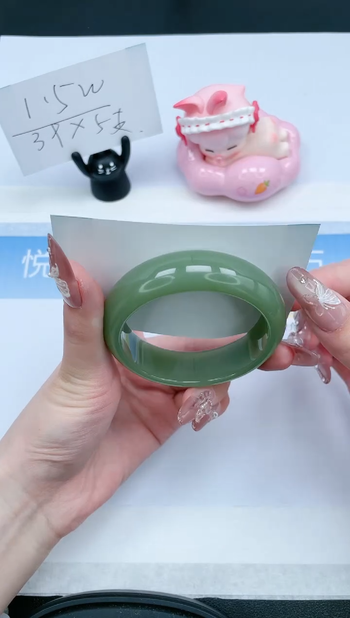 【闪购商品】石英质玉未镶嵌手镯143-54.1