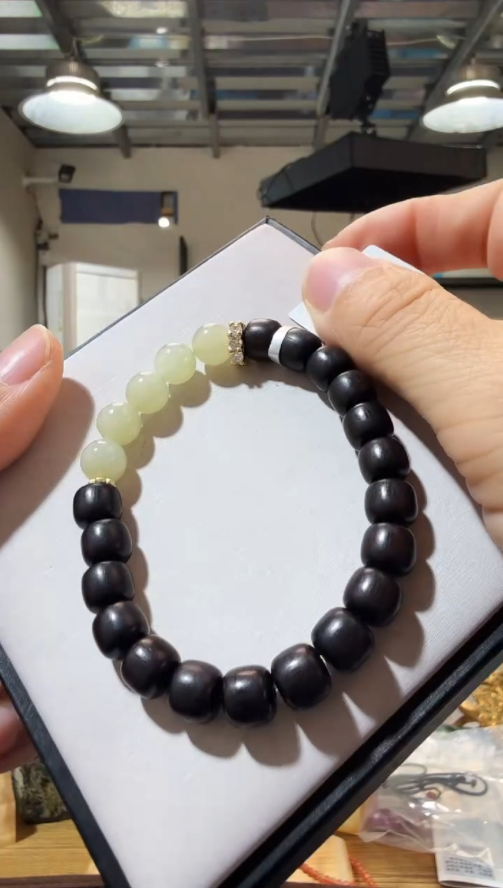 未镶嵌手链和田玉优0464 约7mm