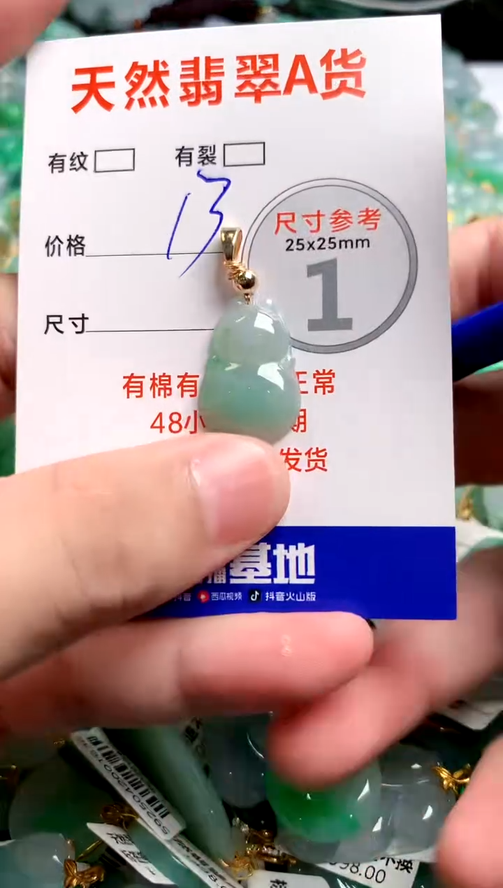 翡翠未镶嵌颈饰26100180