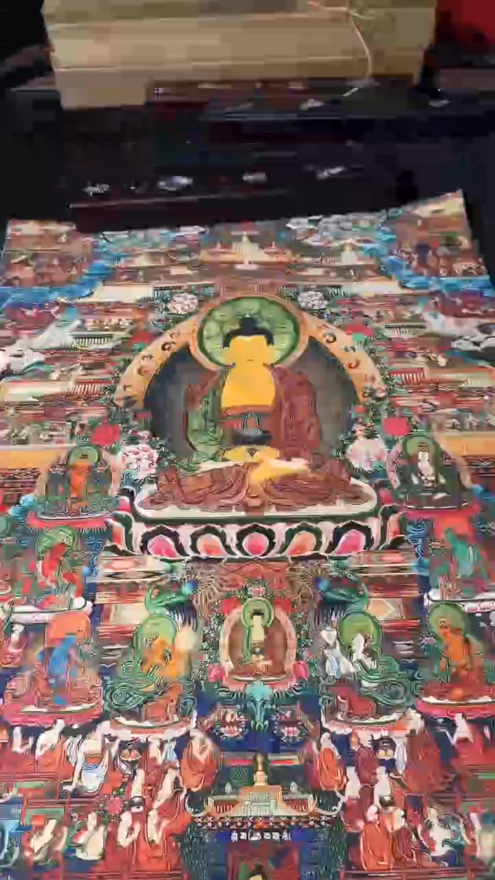 卷轴画藏式珍藏彩绘艺术馆91