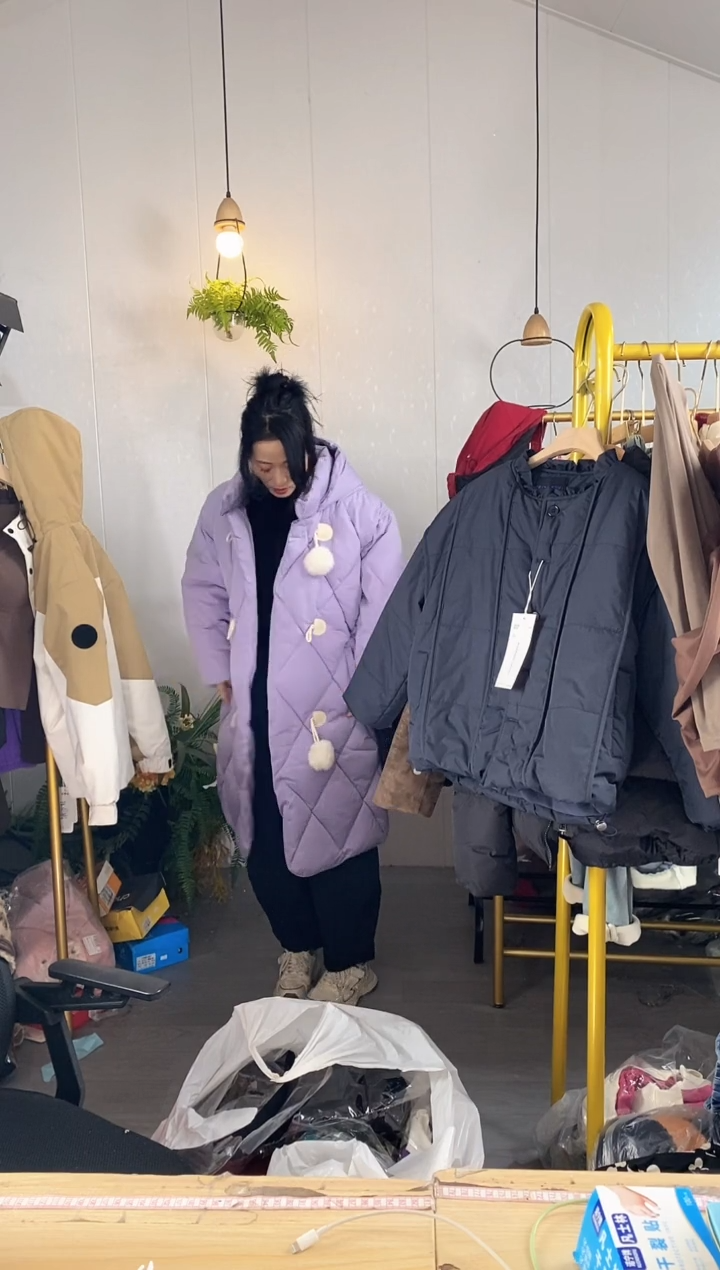 大版2XL紫色棉衣【微瑕【670