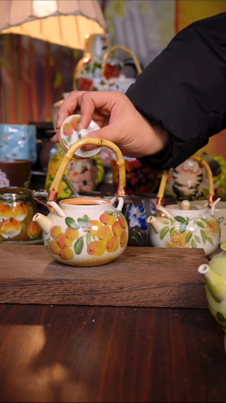 杯子陶泥垚手作 景德镇手工手绘陶瓷器物