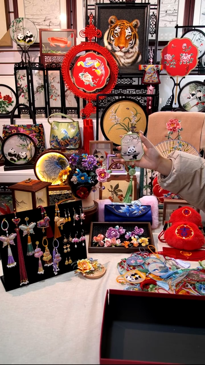 织绣苏绣刺绣车挂