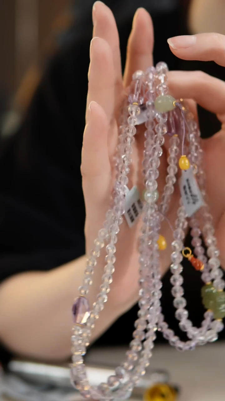 未镶嵌手链紫晶B09多圈手串—多样性发其一