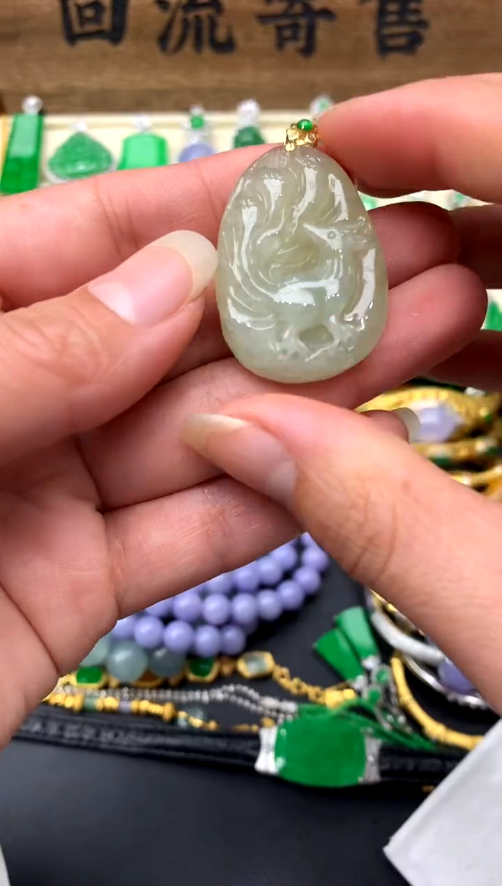 【闪购商品】翡翠颈饰18K金镶嵌136-中国好珍宝