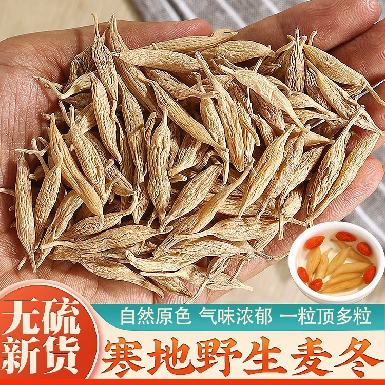 甘肃野生麦冬深山采挖纯天然无硫泡水煮水煲汤