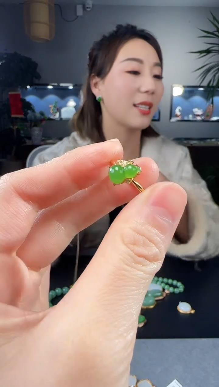 【闪购商品】和田玉戒指银S925镶嵌1