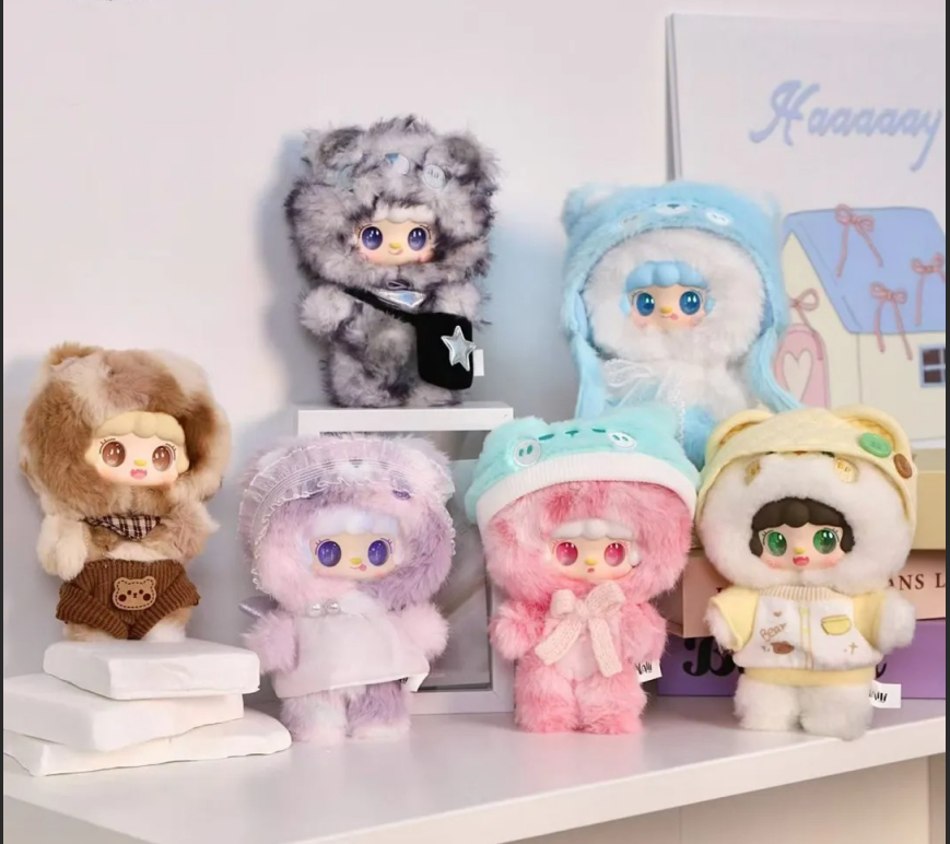 【小熊冬眠】正品氧氧Yooki小熊冬眠计划毛绒盲盒搪胶公仔玩偶挂件